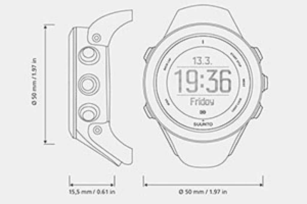 Orologio da polso Suunto Ambit 3 Peak HR con cardiofrequenzimetro acciaio